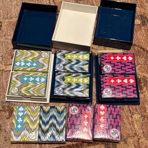 NWT Three (3) Jonathan Adler Card Boxes; 10 card decks